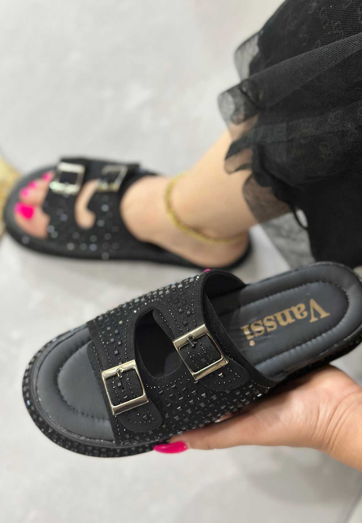 1025302 فروش کیف و کفش زنانه فروشگاه الیوت صندل نگین درشت